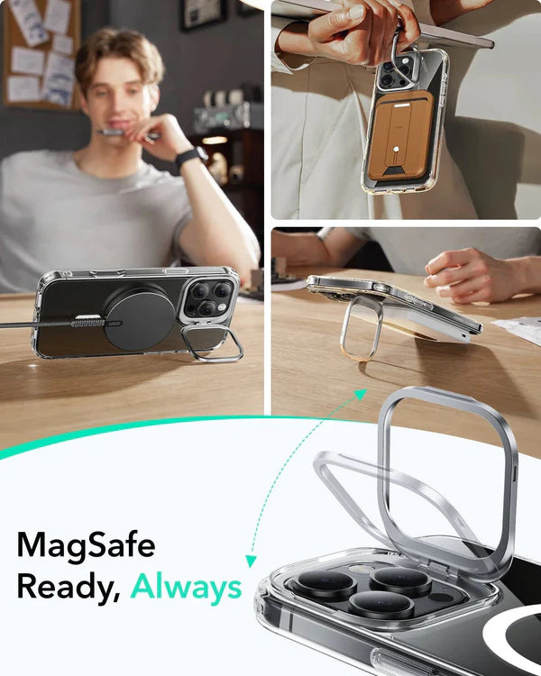 Coque MagSafe - ESR Classic Hybrid + stand